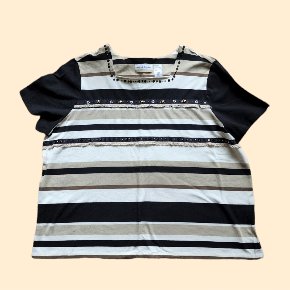 NEW Alfred dunner 2x embellished top